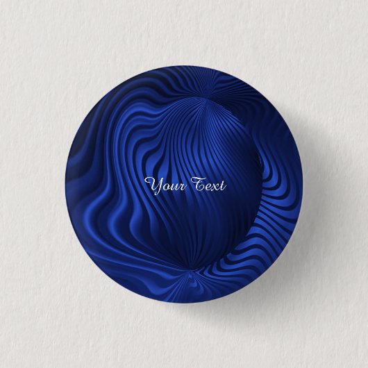 Blaue Marine-Dekorative Pinback-Button Button (Vorderseite)