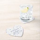 Blaue Marine-Trend-Blumen Blumenmuster-Hochzeit Untersetzer (Vor Ort)