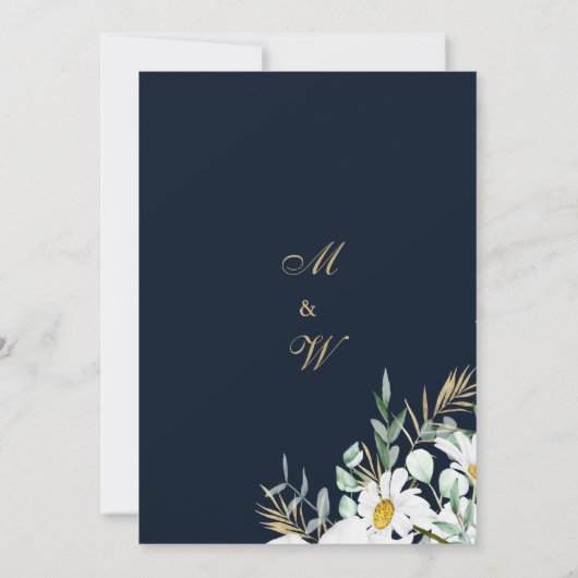 Blaue Marinebolzmücke Einladung (Rückseite)