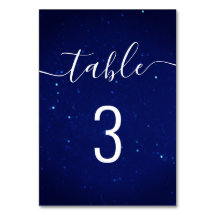 Blaue Marinestars Hochzeit. Skriptkalligraphie