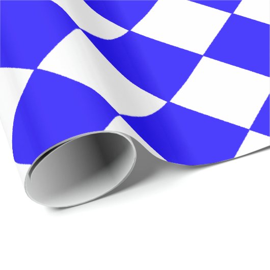 Blaue Markierung Geschenkpapier (Rolleneckpunkt)