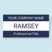 Blaue Markierung Kein Logo Abzeichen Magnetic oder Namensschild