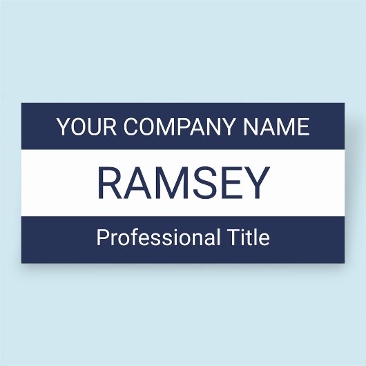 Blaue Markierung Kein Logo Abzeichen Magnetic oder Namensschild