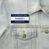 Blaue Markierung Kein Logo Abzeichen Magnetic oder Namensschild (Beispiel)