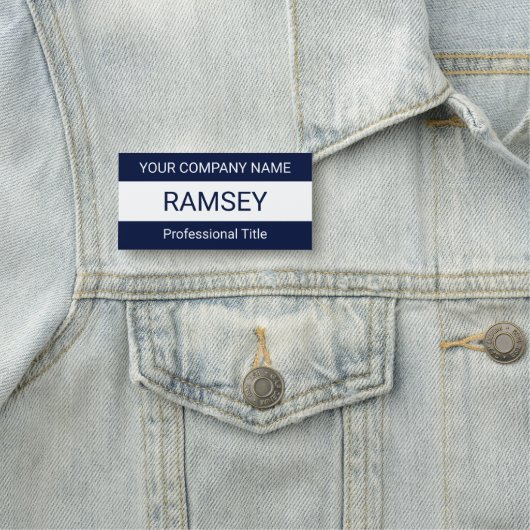 Blaue Markierung Kein Logo Abzeichen Magnetic oder Namensschild (Beispiel)