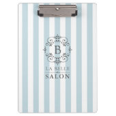 Blaue Markierungsstreifen mit Monogramm-Logo Klemmbrett (Vorderseite)