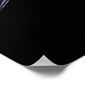 Blaue Marlin-Poster aus Florida. Poster (Ecke)