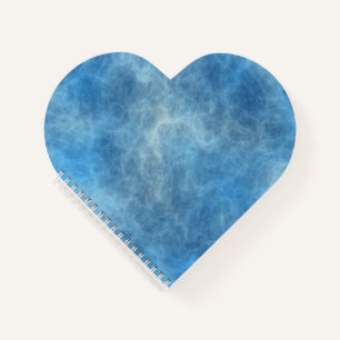 Blaue Marmor-Abstraktion Notizblock