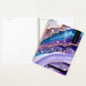 Blaue Marmor Edelstein Wasserfarbe neues Jahr Planer (Anzeige)