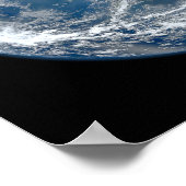 Blaue Marmor - Erde aus dem All gesehen Poster (Ecke)