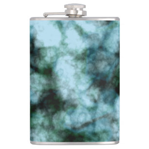 Blaue Marmor Flachmann