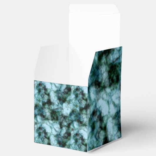 Blaue Marmor Geschenkschachtel (Geöffnet)