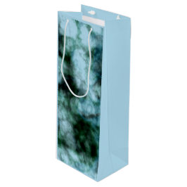 Blaue Marmor Geschenktüte Für Weinflaschen
