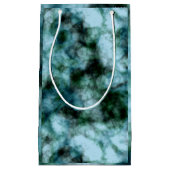 Blaue Marmor Kleine Geschenktüte (Vorderseite)