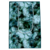 Blaue Marmor Mittlere Geschenktüte (Rückseite)