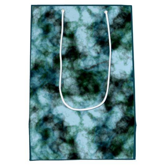 Blaue Marmor Mittlere Geschenktüte (Rückseite)