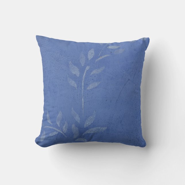 Blaue Marmor Rebe Kissen (Vorderseite)