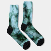 Blaue Marmor Socken (Rechts)