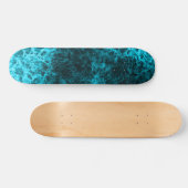 Blaue Marmorabdruck Skateboard (Horizontal)