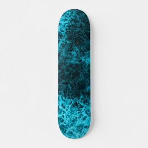 Blaue Marmorabdruck Skateboard