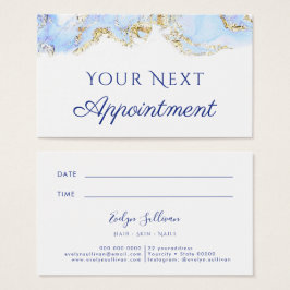 Blaue Marmordesignkarte