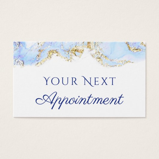 Blaue Marmordesignkarte (Vorderseite)