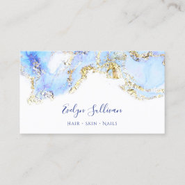 blaue Marmordesignkarte Visitenkarte