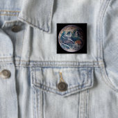 Blaue Marmorerde (östliche Hemisphäre) Button (Beispiel)