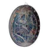 Blaue Marmorerde (östliche Hemisphäre) Dartscheibe (Vorderseite Links)
