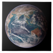 Blaue Marmorerde (östliche Hemisphäre) Fliese (Vorderseite)