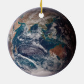 Blaue Marmorerde (östliche Hemisphäre) Keramik Ornament (Hinten)