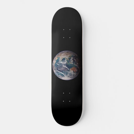 Blaue Marmorerde (östliche Hemisphäre) Skateboard (Vorderseite)