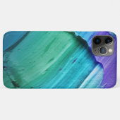 Blaue Marmorgestaltung Case-Mate iPhone Hülle (Rückseite (Horizontal))