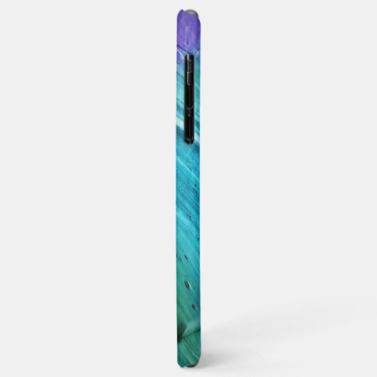 Blaue Marmorgestaltung Case-Mate iPhone Hülle (Hinten/Links)