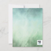 Blaue Marmorgrenze Mitteilungskarte (Rückseite)