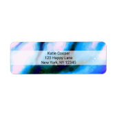 Blaue marmorierte Außenwelt Abstrakter Hintergrund (Vorne)