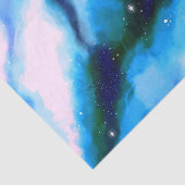 Blaue marmorierte Außenwelt Abstrakter Hintergrund Seidenpapier (Ausschnitt)