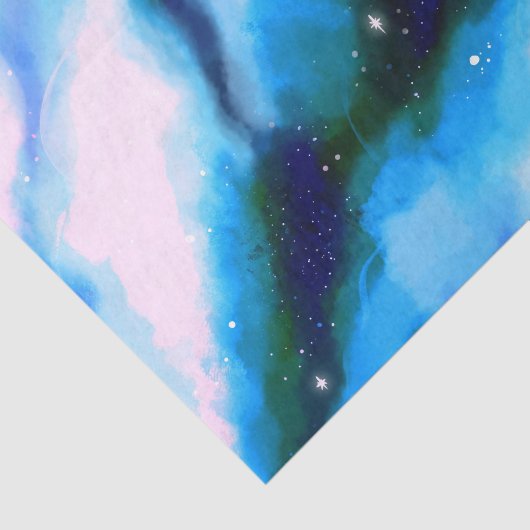 Blaue marmorierte Außenwelt Abstrakter Hintergrund Seidenpapier (Ausschnitt)