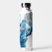 Blaue Marmorklasse 2025 Trinkflasche (Links)