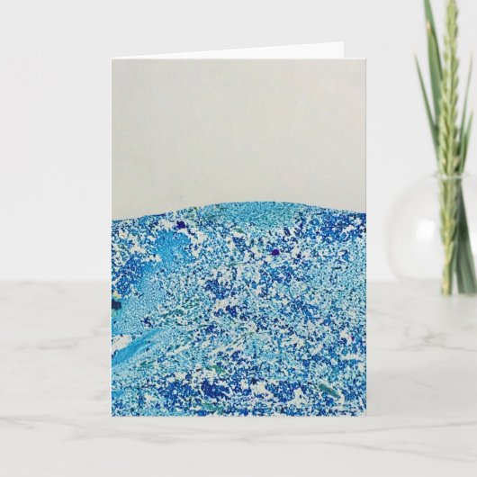 Blaue Marmorkunst Karte (Vorderseite)
