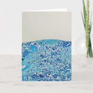 Blaue Marmorkunst Karte
