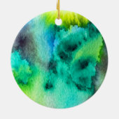 Blaue Marmorkunst Keramik Ornament (Hinten)