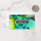 Blaue Marmorkunst Mitteilungskarte (Vorderseite/Rückseite Beispiel)