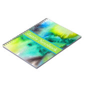 Blaue Marmorkunst Notizblock (Linke Seite)