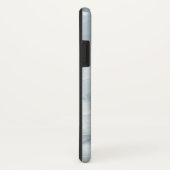 Blaue Marmormaskuline Personalisiert Monogram Case-Mate iPhone Hülle (Hinten/Rechts)