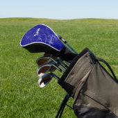 Blaue Marmormor-Muster des individuellen Namens Golf Headcover (In SItu)
