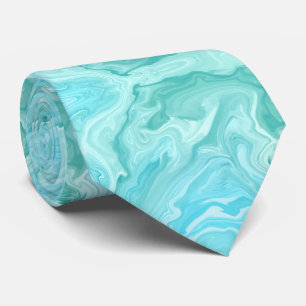 Blaue Marmormuster Krawatte