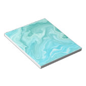 Blaue Marmormuster Notizblock (angewinkelt)