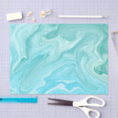 Blaue Marmormuster Seidenpapier (Handwerk)