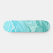 Blaue Marmormuster Skateboard (Horizontal)